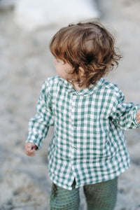 Checkered Linen Shirt for Girls & Boys ( more colours available )