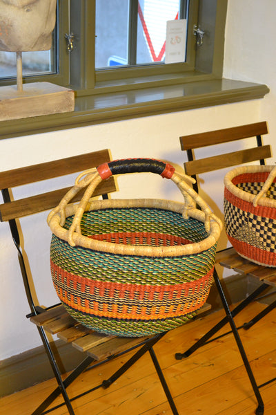 PinKim Woven Basket in Summer Cheerful Colours 2