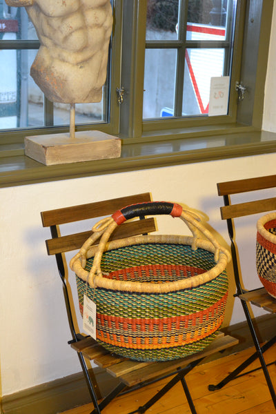 PinKim Woven Basket in Summer Cheerful Colours 2