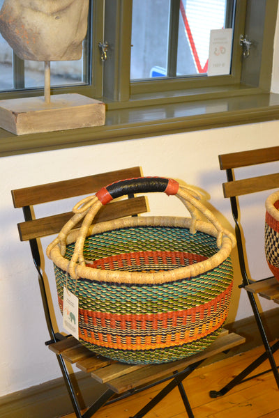 PinKim Woven Basket in Summer Cheerful Colours 2