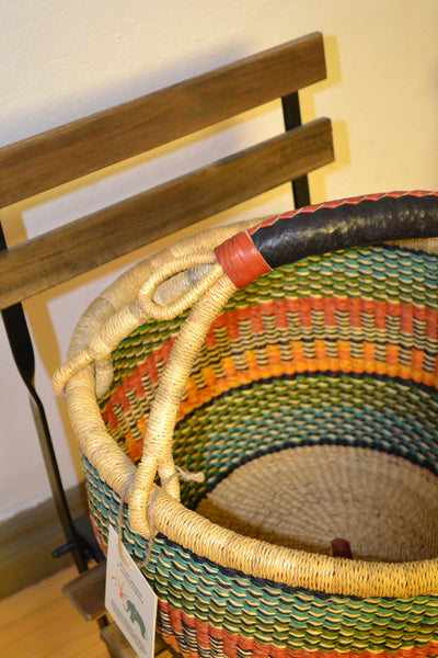 PinKim Woven Basket in Summer Cheerful Colours 2