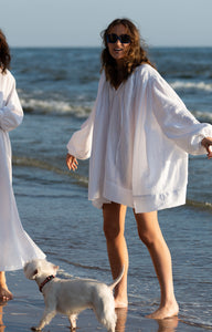Greek Mini Dress with Long Sleeves – Good Taste Citizen